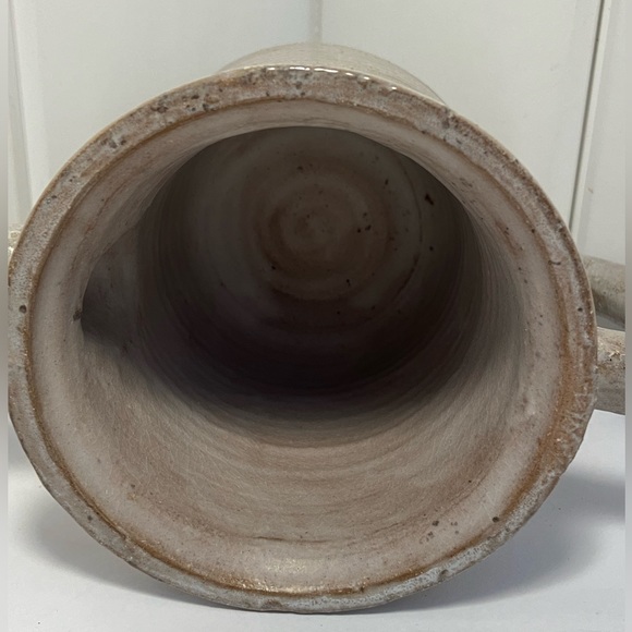 Handcrafted Pitcher pottery spout Jug glazed ceramic watering can signed Bobbi - Picture 12 of 16